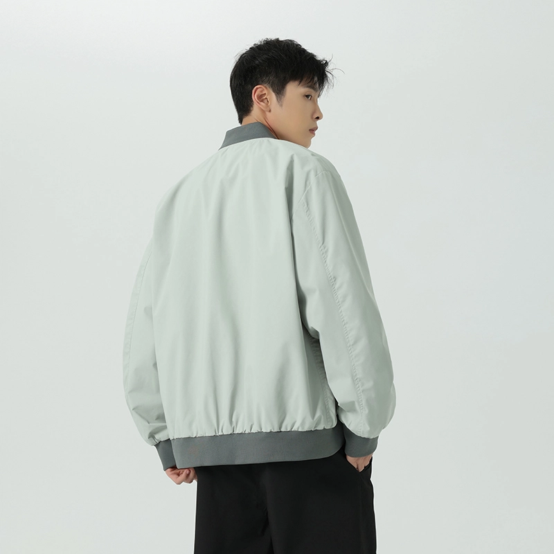 羽浅 春秋冬季潮牌时尚防风外套百搭休闲立领开衫工装上衣服夹克 男款