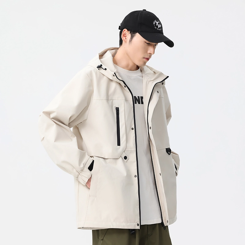 羽浅 防水防风冲锋衣春秋冬季潮牌外套机能软壳登山服夹克 男款