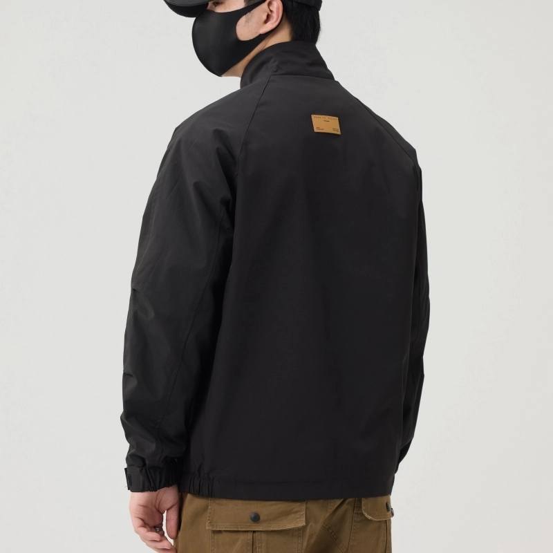 羽浅 潮牌美式立领工装外套春秋季高级感休闲上衣服时尚百搭夹克 男款
