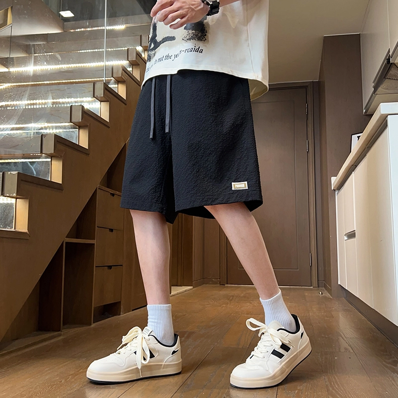 羽浅 夏季薄款男士速干五分裤冰丝健身宽松大码休闲短裤 男款