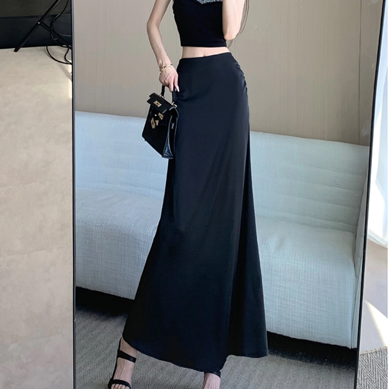 水中花 百搭简约通勤时尚休闲长裙 女款