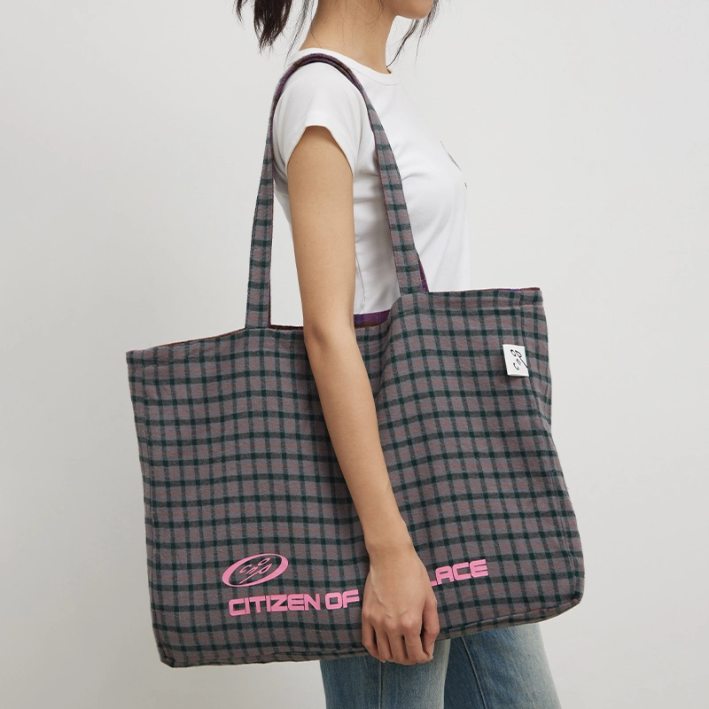 CONP Two sided Girds Tote Bag