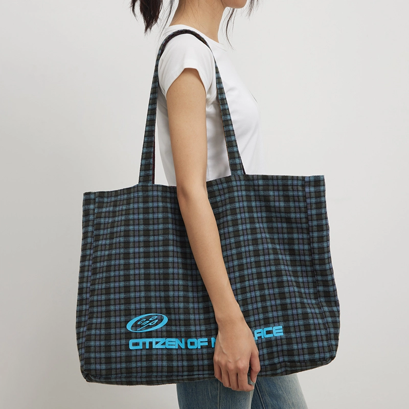 CONP Two sided Girds Tote Bag