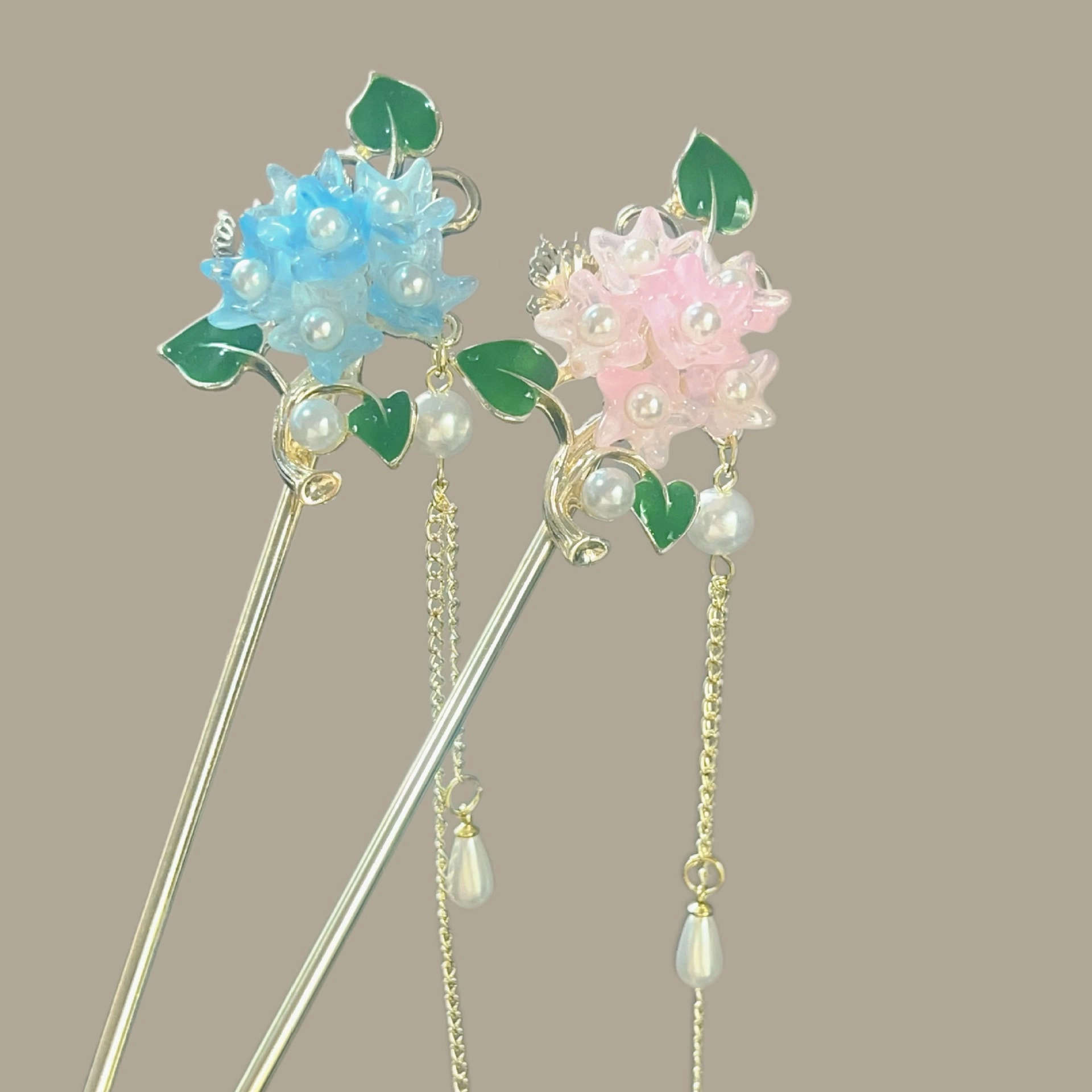 【花团锦簇】 指尖瑰宝 花朵发饰中式高级复古感头饰发钗流苏步摇汉服旗袍配饰好运降临美丽动人惊艳四座 镀银 发簪 女款