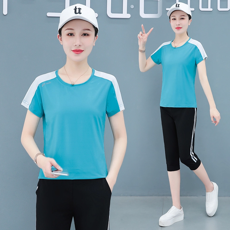 左岸 薄款舒适吸时尚洋气减龄简约休闲套装 女款