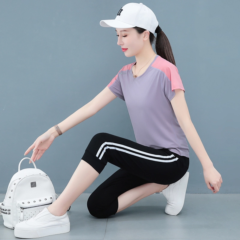 左岸 薄款舒适吸时尚洋气减龄简约休闲套装 女款