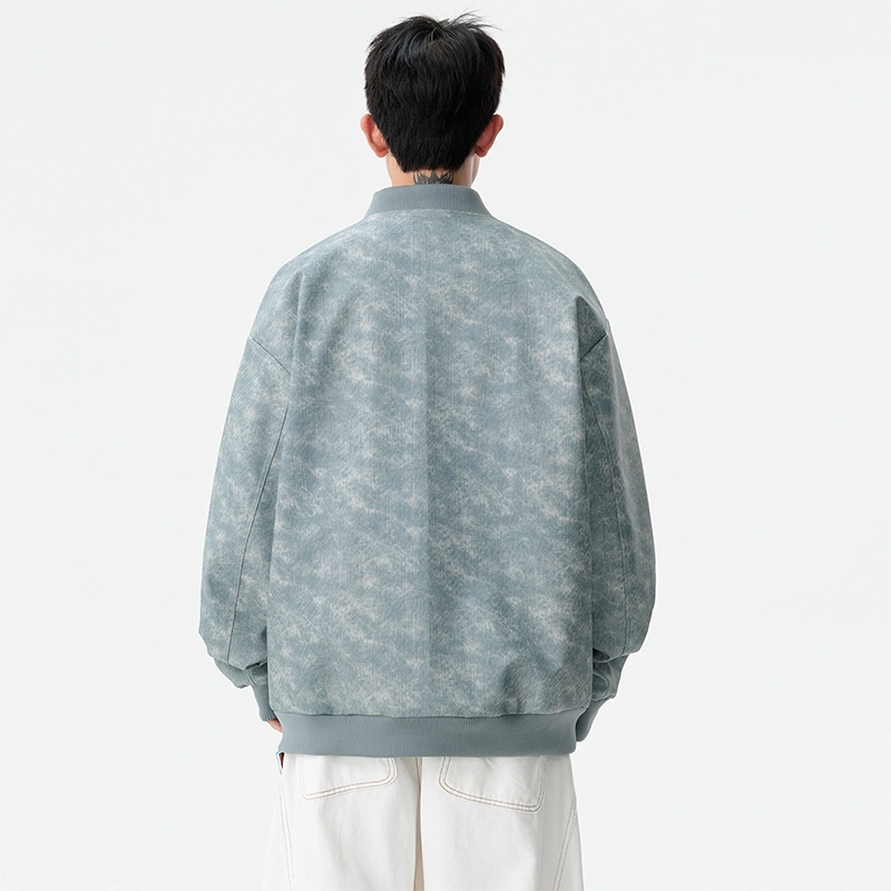左岸 机车皮衣外套男秋季飞行服男生胖子加肥加大大码男装棒球服夹克 男款