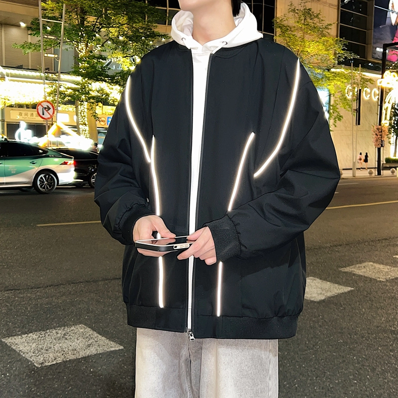 左岸 美式飞行员外套男秋季宽松休闲棒球服上衣潮牌高街工装夹克 男款