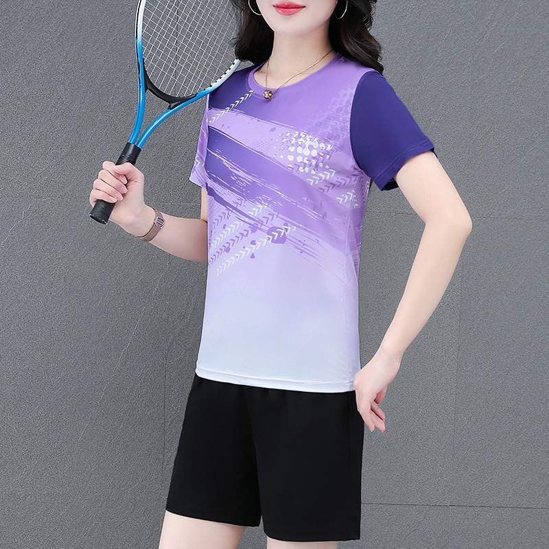 左岸 夏款舒适透气轻便显瘦时尚设计百搭两件套休闲套装 女款