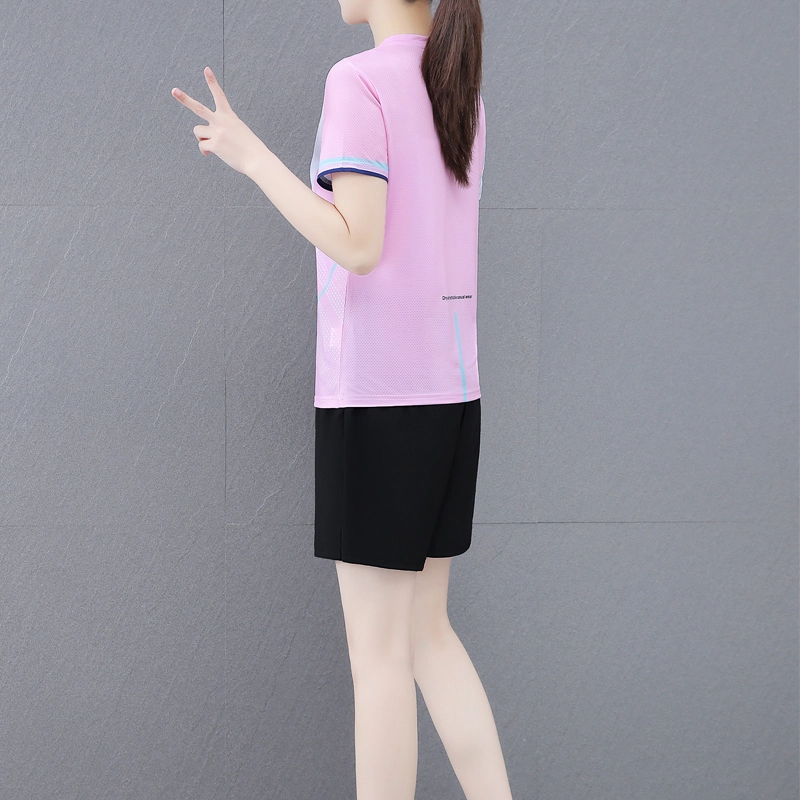左岸 冰丝速干衣短裤运动休闲套装 女款