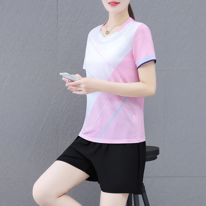 左岸 冰丝速干衣短裤运动休闲套装 女款