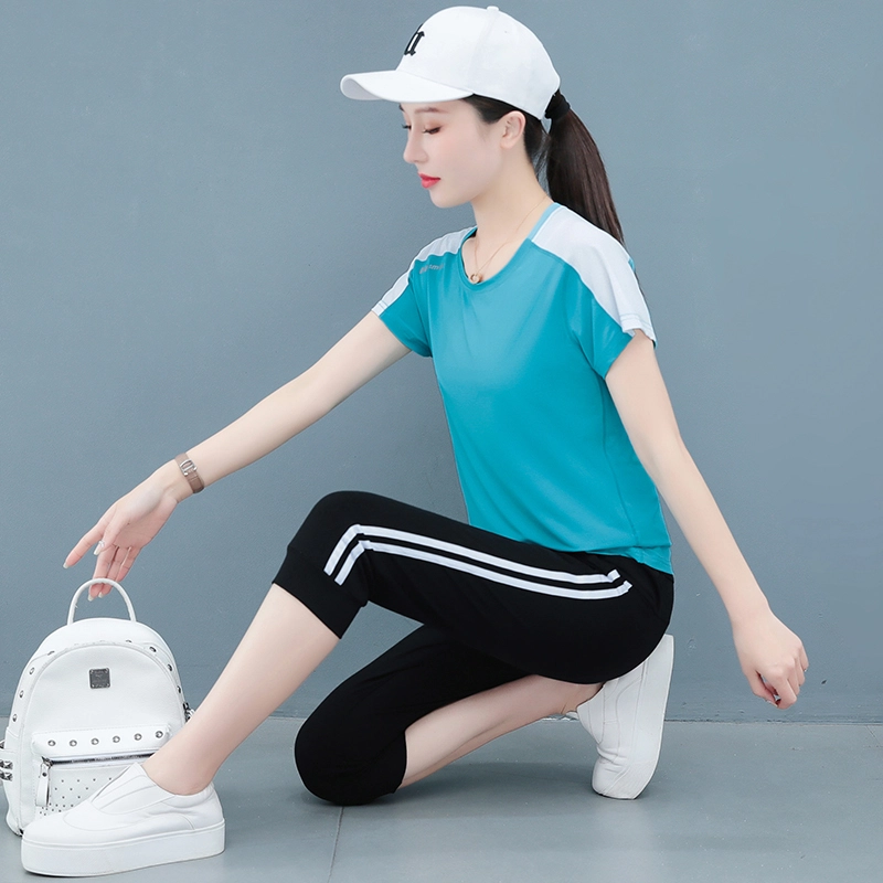 左岸 薄款舒适吸时尚洋气减龄简约休闲套装 女款