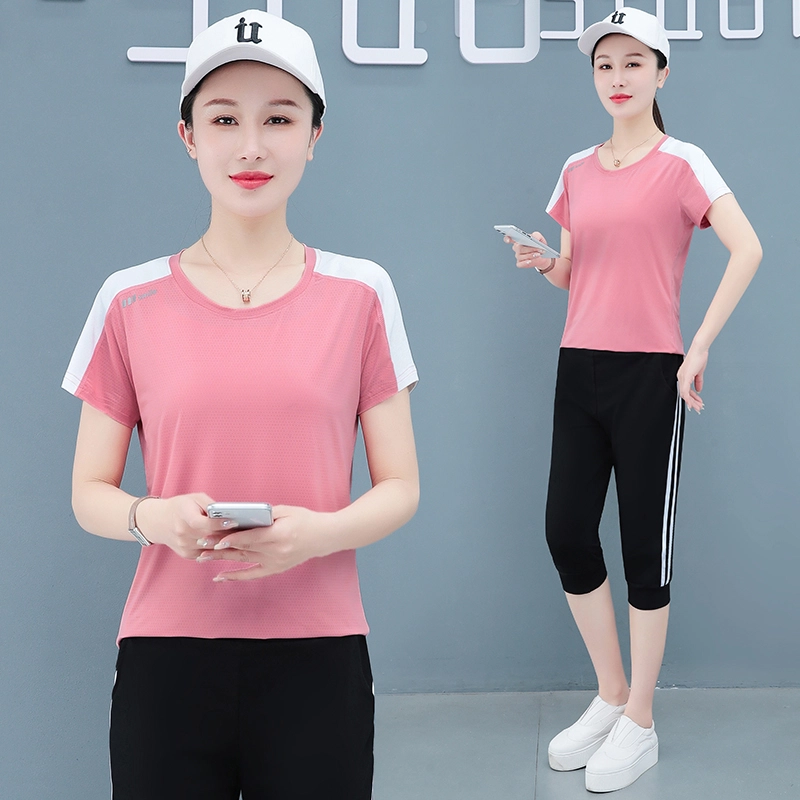 左岸 薄款舒适吸时尚洋气减龄简约休闲套装 女款