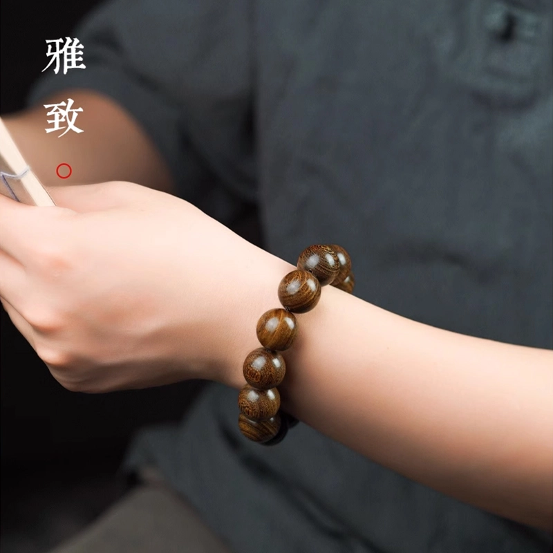 芳缘小傅 老料沉水级 金丝檀木 手串 男女同款情侣款