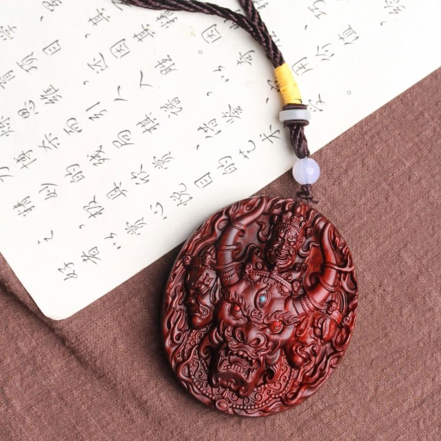 芳缘小傅 菩萨佛像 紫檀属 吊坠 男女同款情侣款