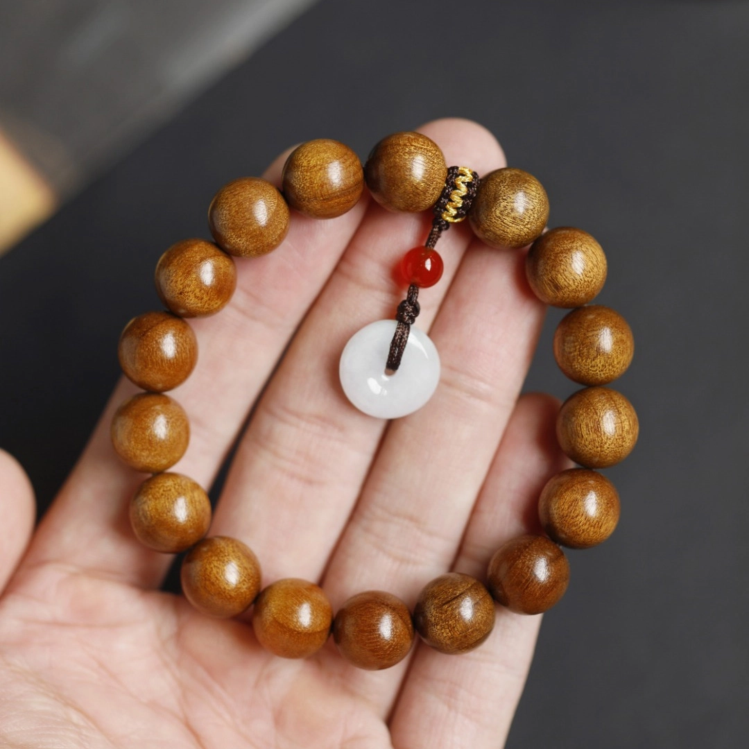 芳缘小傅 正宗文玩佛珠 简约时尚名贵高档小众 诸事顺利时来运转八方来财 #好运樱玟金丝 楠木 手串 男女同款情侣款