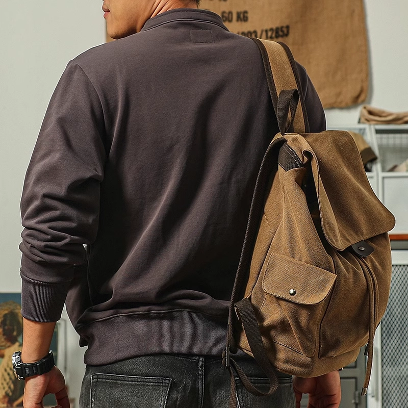 季言 舒适休闲抓绒套头卫衣 男款 深灰色