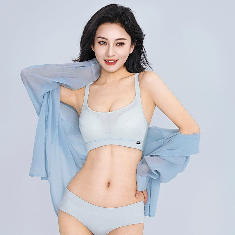 浪莎 无痕聚拢上托软支撑收副乳塑型美背无钢圈柔软舒适亲肤文胸 女款 礼袋装