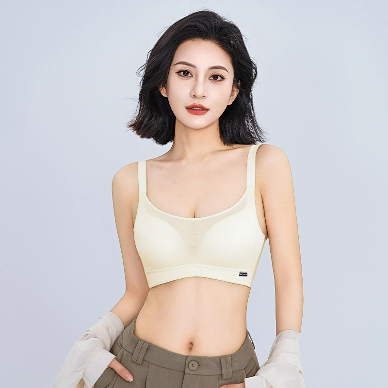浪莎 无痕聚拢上托软支撑收副乳塑型美背无钢圈柔软舒适亲肤文胸 女款 礼袋装