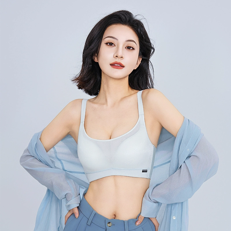 浪莎 无痕聚拢上托软支撑收副乳塑型美背无钢圈柔软舒适亲肤文胸 女款 礼袋装