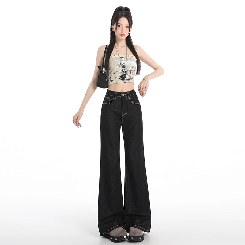 玫丝朵 时尚优雅复古气质百搭牛仔裤 女款