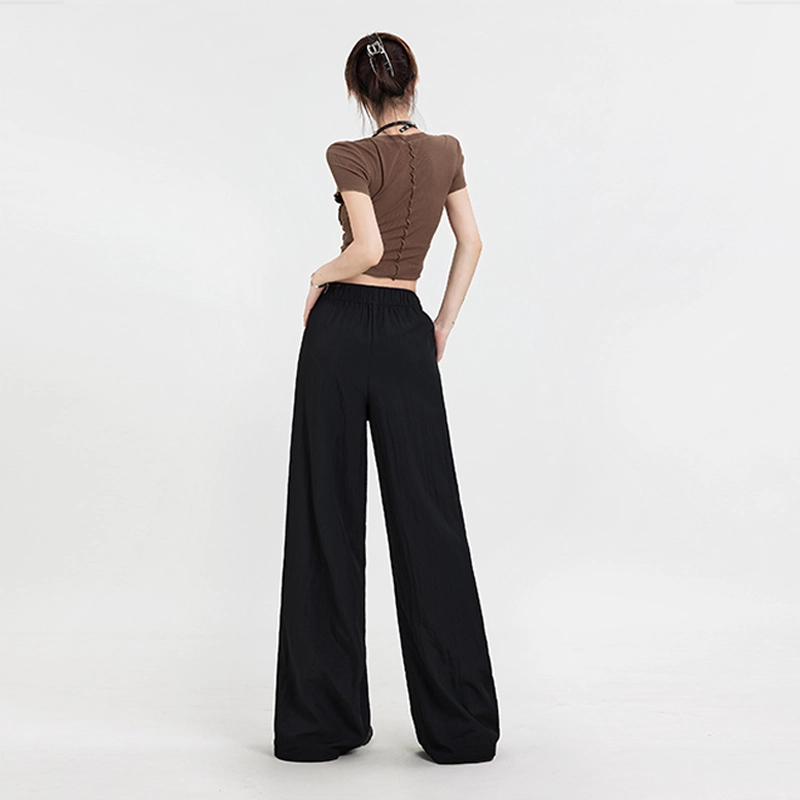 玫丝朵 高腰宽松简约阔腿休闲裤 女款