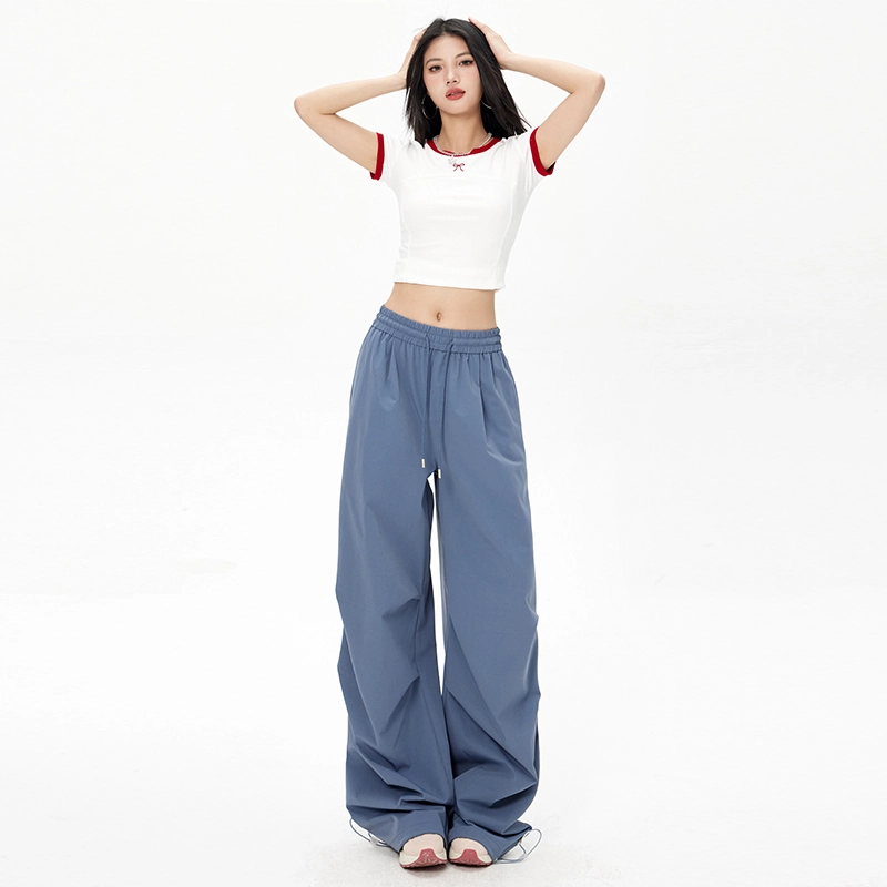 玫丝朵 潮流街舞简约百搭伞兵裤嘻哈工装美式跳舞休闲裤 女款