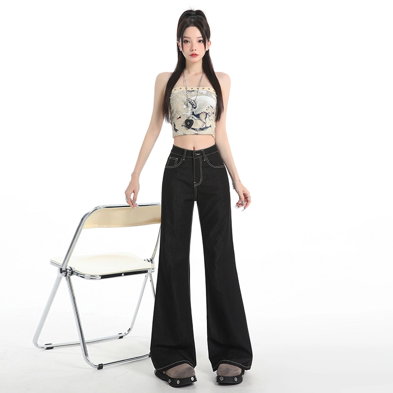 玫丝朵 时尚优雅复古气质百搭牛仔裤 女款