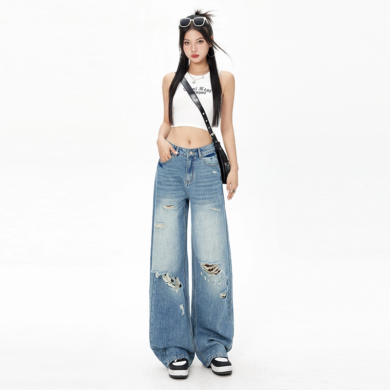 玫丝朵 气质舒适百搭牛仔裤 女款