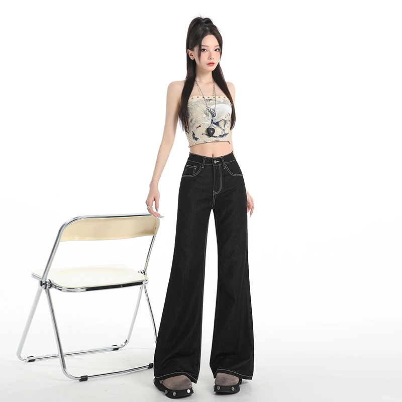 玫丝朵 时尚优雅复古气质百搭牛仔裤 女款