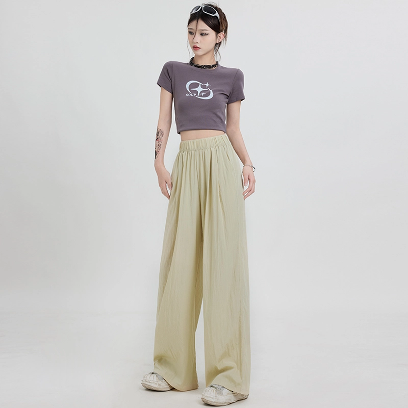 玫丝朵 高腰宽松简约阔腿休闲裤 女款