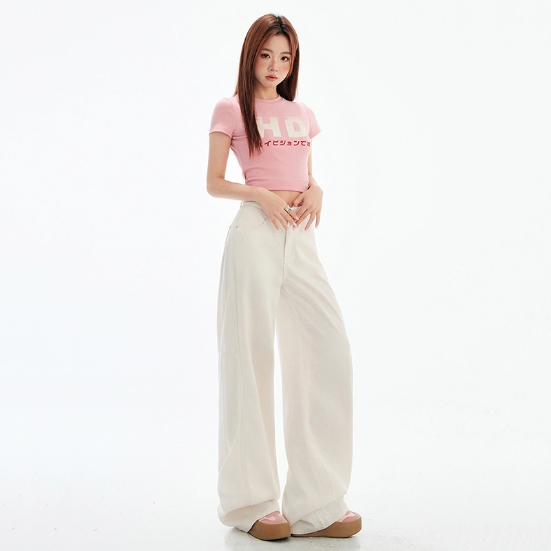 玫丝朵 时尚优雅百搭气质简约牛仔裤 女款