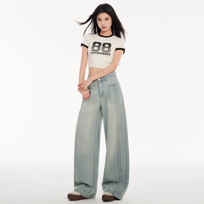 玫丝朵 优雅时尚舒适气质百搭牛仔裤 女款