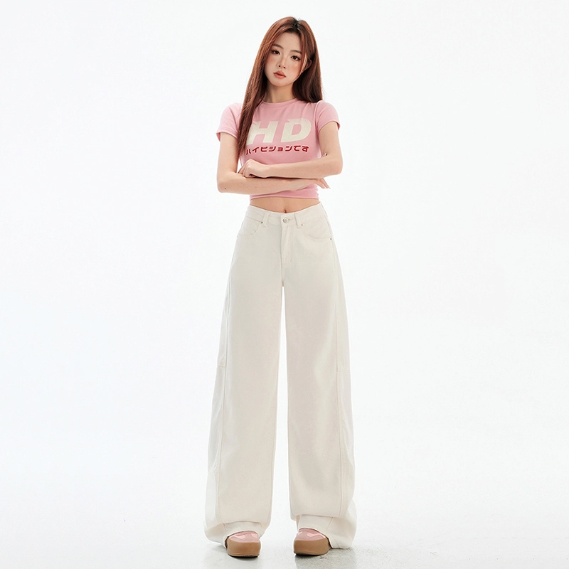 玫丝朵 时尚优雅百搭气质简约牛仔裤 女款