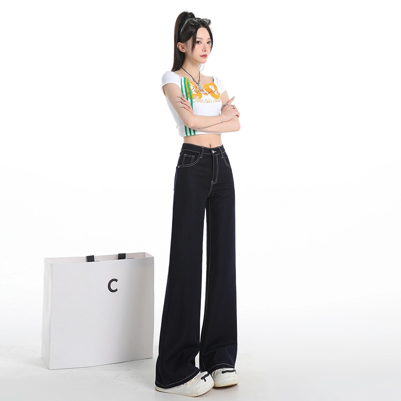 玫丝朵 时尚优雅复古气质百搭牛仔裤 女款