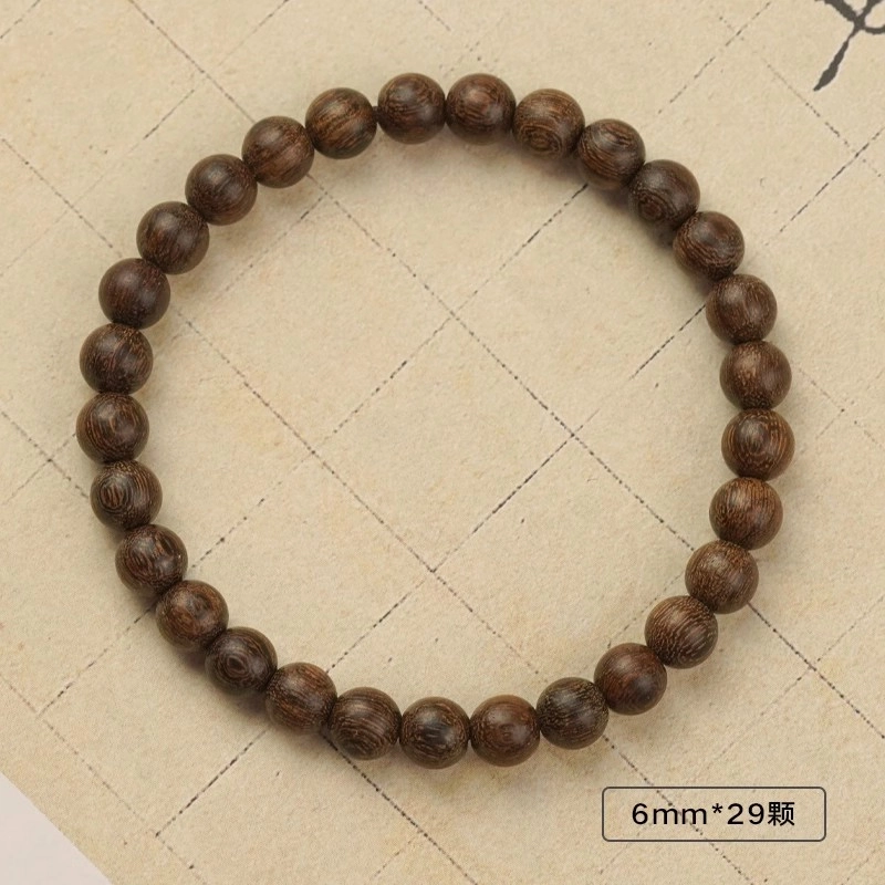达隆 沉水级 文玩佛珠 平安转运珠 国风老料 #好运 素圈 单圈 金丝檀木 手串 男女同款情侣款