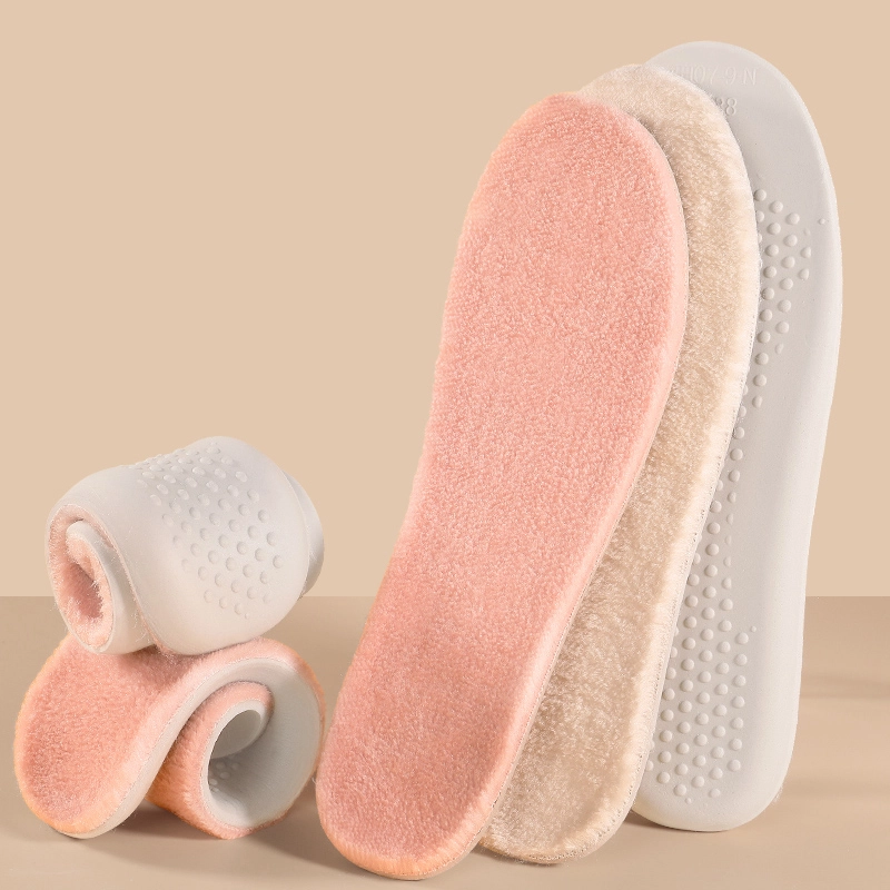 迈高乐 乳胶加绒加厚保暖垫防寒吸汗防臭软底舒适超软防痛 歌圈绒 鞋垫 男女同款情侣款