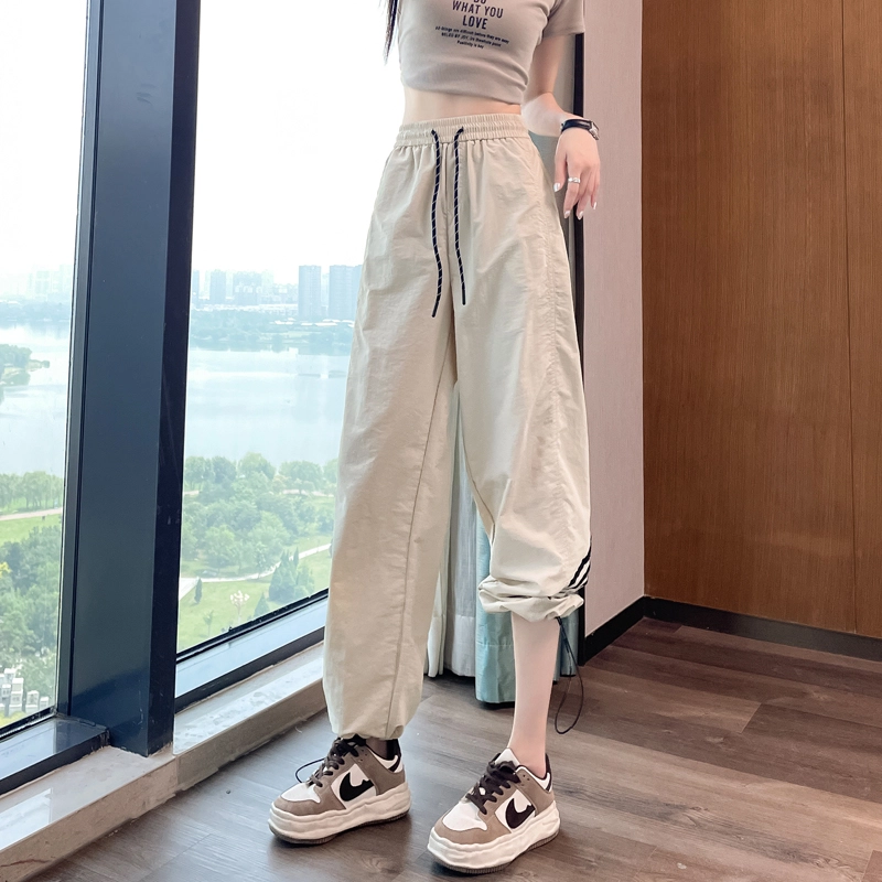 帝狼牛 薄款高腰速干裤两穿运动裤休闲裤 女款