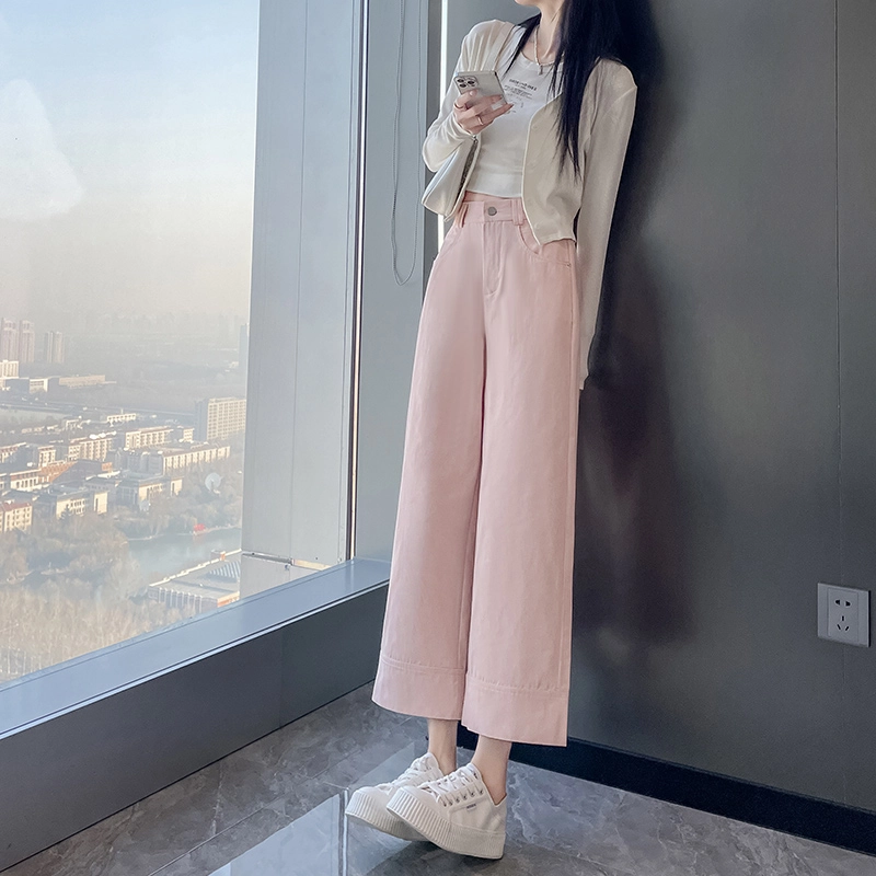 思蓓儿 小个子九分镰刀裤直筒休闲裤 女款