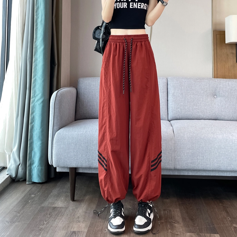 帝狼牛 薄款高腰速干裤两穿运动裤休闲裤 女款