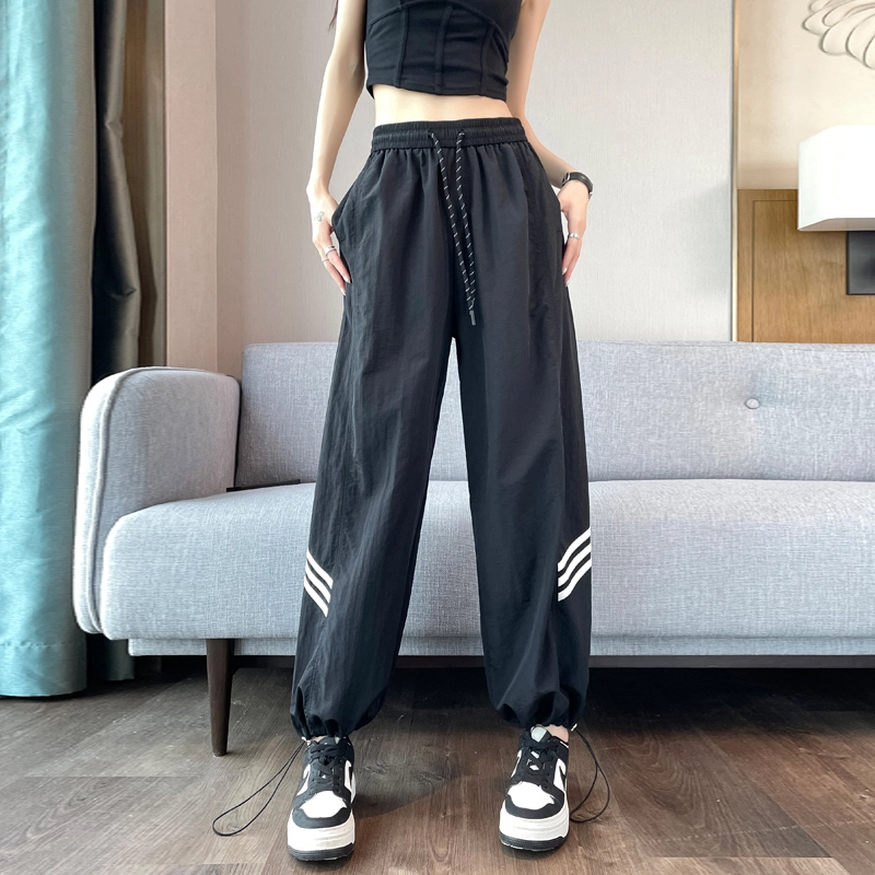 帝狼牛 薄款高腰速干裤两穿运动裤休闲裤 女款