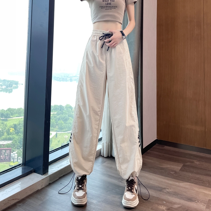 帝狼牛 薄款高腰速干裤两穿运动裤休闲裤 女款