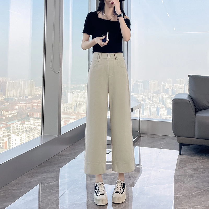 思蓓儿 小个子九分镰刀裤直筒休闲裤 女款