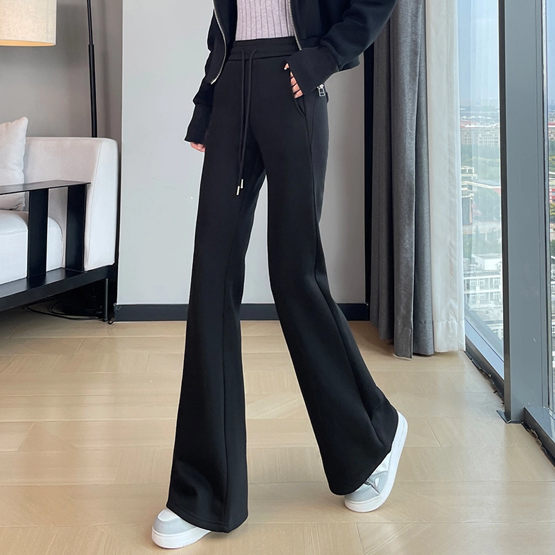 思蓓儿 百搭微喇叭裤高腰裤子卫裤马蹄裤休闲裤 女款