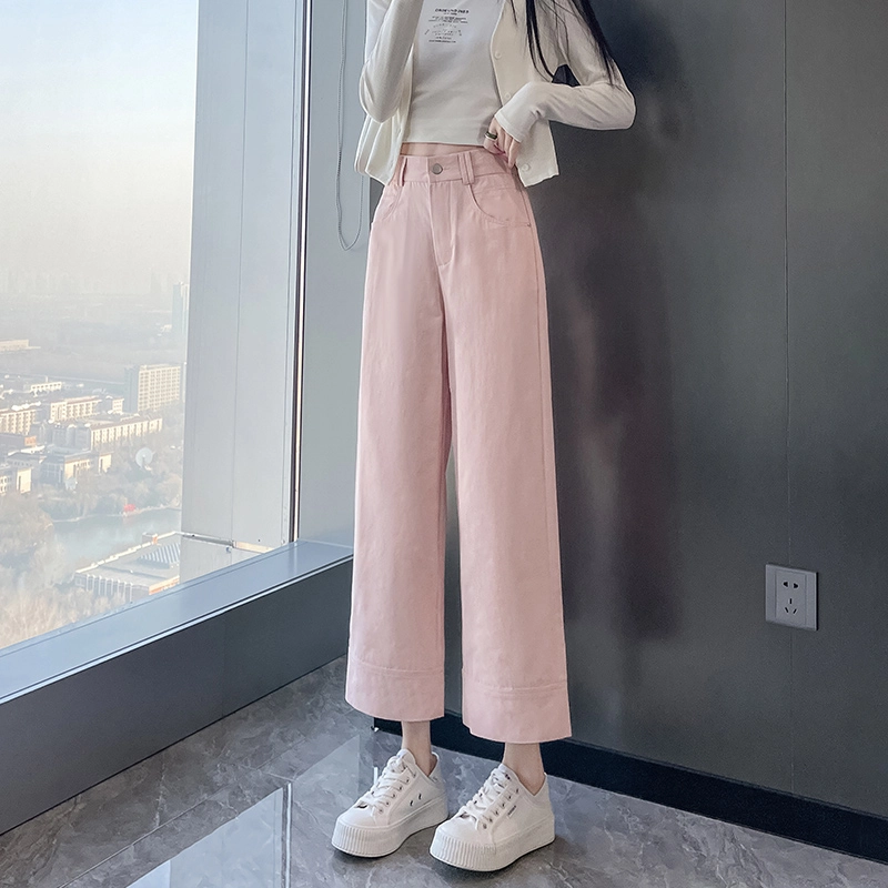 思蓓儿 小个子九分镰刀裤直筒休闲裤 女款