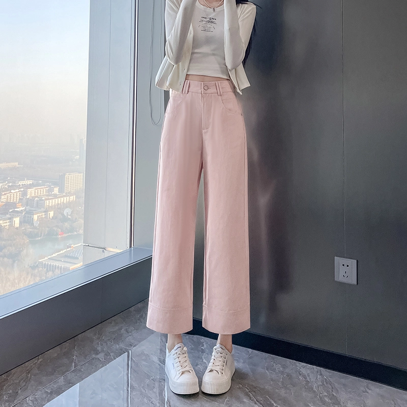 思蓓儿 小个子九分镰刀裤直筒休闲裤 女款
