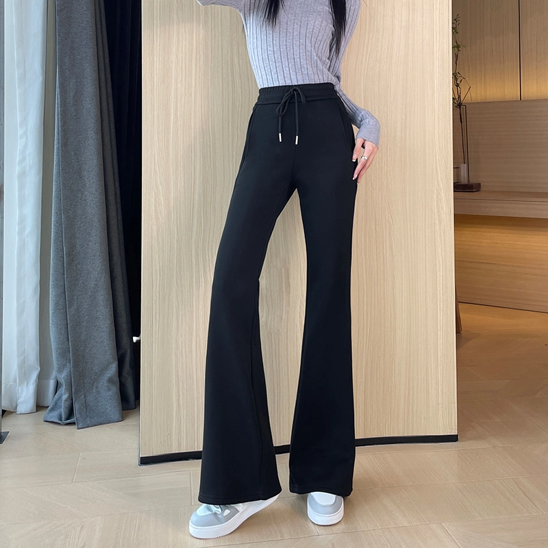 思蓓儿 百搭微喇叭裤高腰裤子卫裤马蹄裤休闲裤 女款