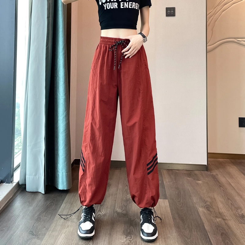 帝狼牛 薄款高腰速干裤两穿运动裤休闲裤 女款