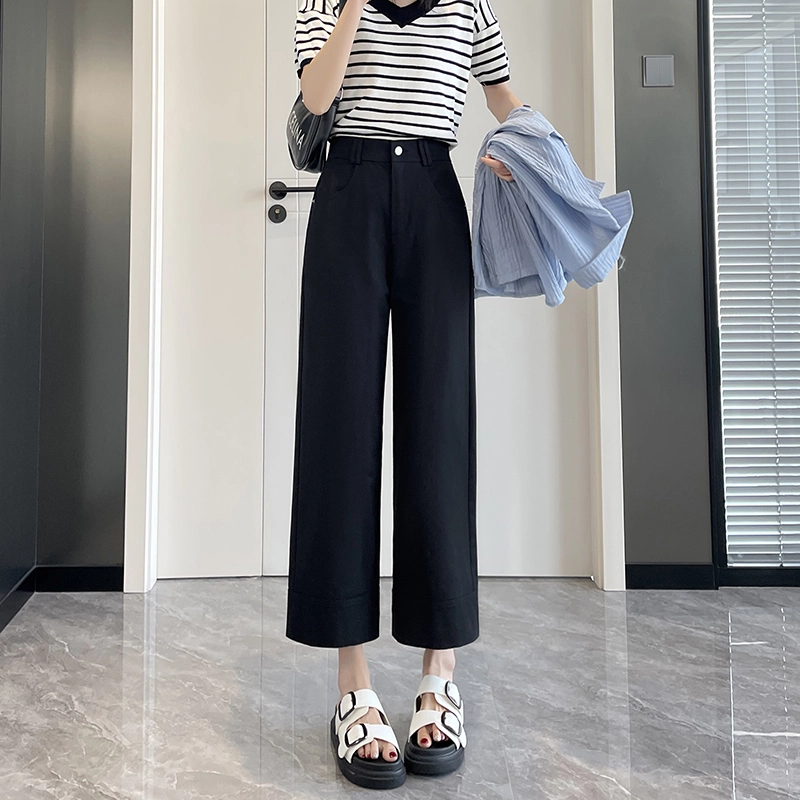 思蓓儿 小个子九分镰刀裤直筒休闲裤 女款