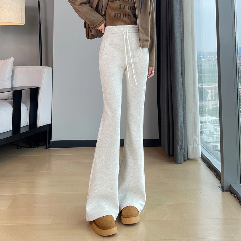 思蓓儿 百搭微喇叭裤高腰裤子卫裤马蹄裤休闲裤 女款